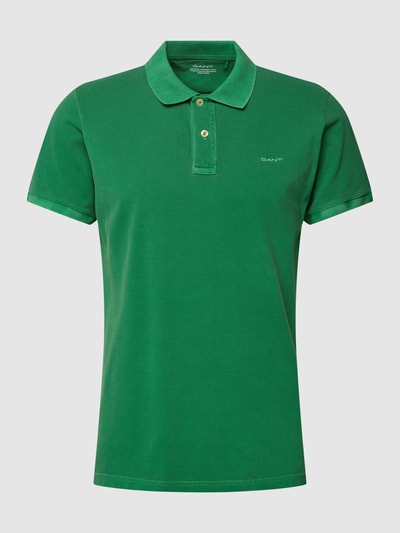 Gant Poloshirt mit Label-Stitching Gruen 2