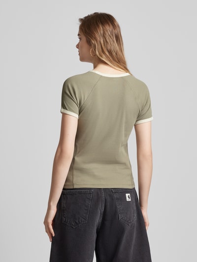 G-Star Raw T-Shirt mit Label-Print Modell 'Army Ringer' Taupe 5