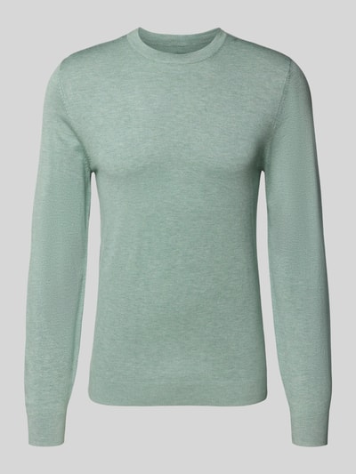 MCNEAL Gebreide pullover met ribboorden Mintgroen gemêleerd - 2