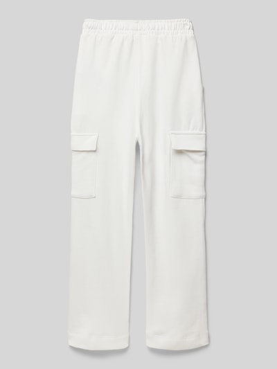 Mango Stoffhose mit elastischem Bund Offwhite 3