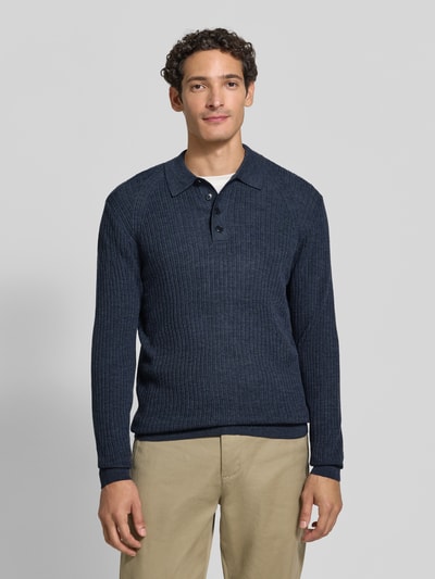 Matinique Slim Fit Polo-Shirt aus reiner Wolle Modell 'Kerone' Ocean 4