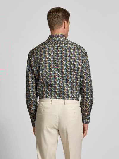 Jake*s Regular Fit Business-Hemd mit Knopfleiste Marine 5