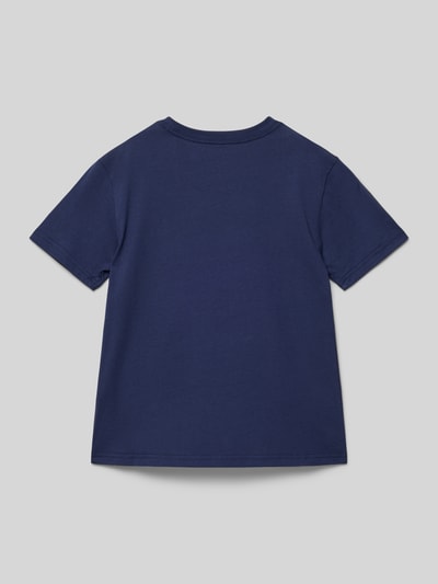 Polo Ralph Lauren Teens T-shirt met labelstitching Marineblauw - 3
