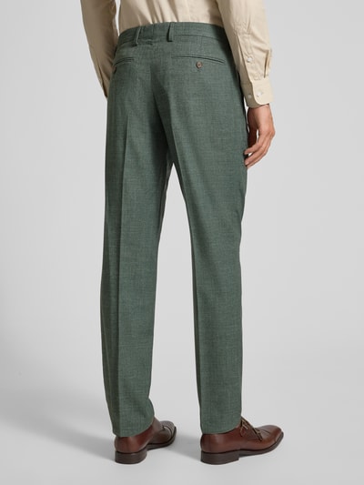 Christian Berg Men Chinosy z zakładkami w pasie Ciemnozielony 5