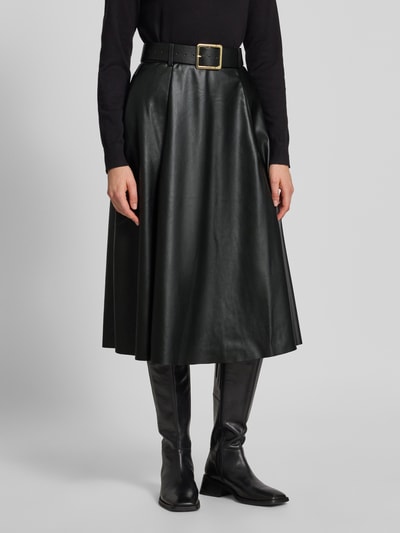 GUIDO MARIA KRETSCHMER WOMAN Midirock in Leder-Optik Modell 'Sally' Black 4
