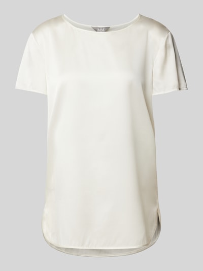 MaxMara Leisure Regular Fit Blusenshirt mit Rundhalsausschnitt Modell 'CORTONA' Offwhite 2