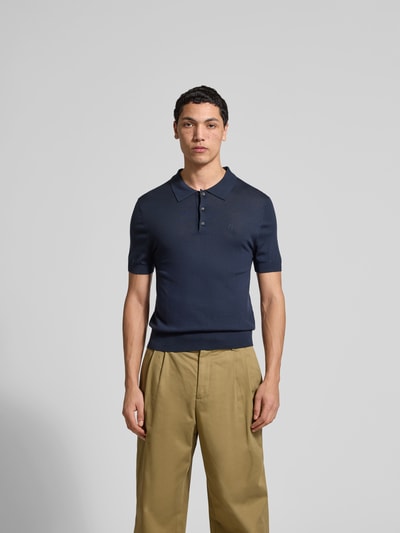 Dsquared2 Slim Fit Poloshirt in Strick-Optik Marine 4