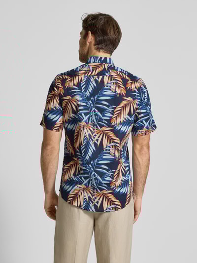 Lerros Regular fit vrijetijdsoverhemd met kentkraag Zwart - 5