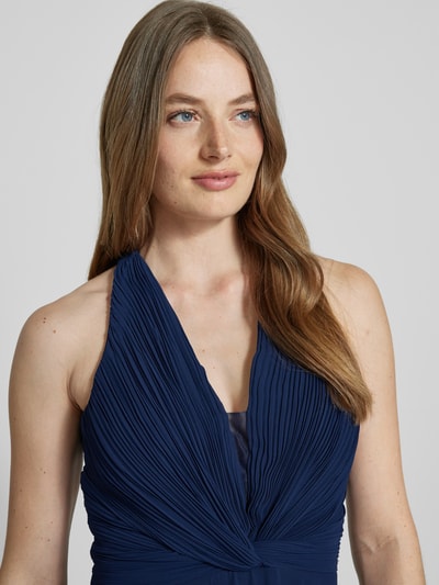 TROYDEN COLLECTION Avondjurk met halter Marineblauw - 3