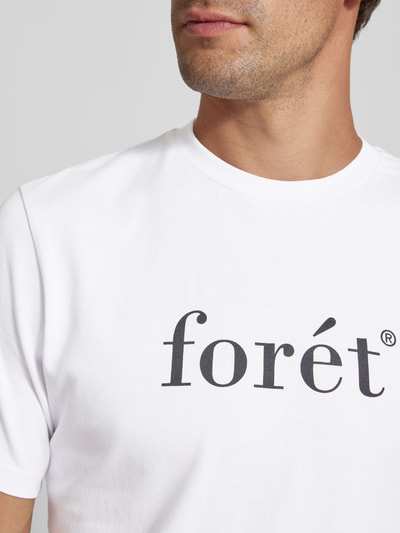 Forét T-Shirt mit Rundhalsausschnitt Weiss 3