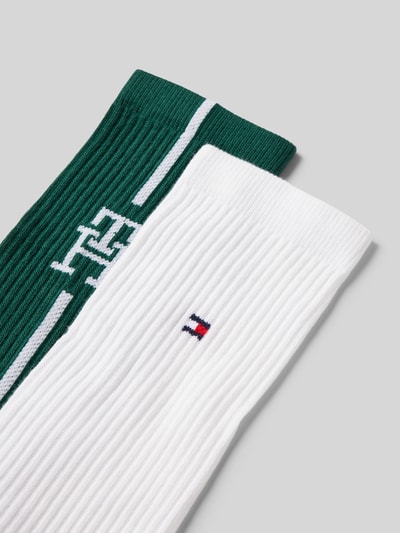 Tommy Hilfiger Socken mit elastischem Rippenbündchen im 2er-Pack Dunkelgruen 2