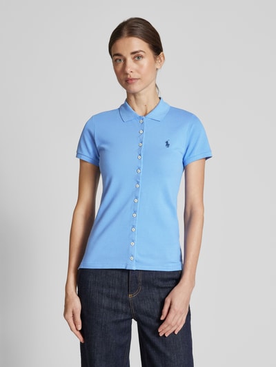 Polo Ralph Lauren Poloshirt met labelstitching Blauw - 4