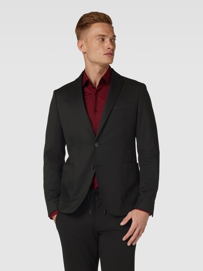 s.Oliver BLACK LABEL 2-knoops colbert met viscose Zwart - 4