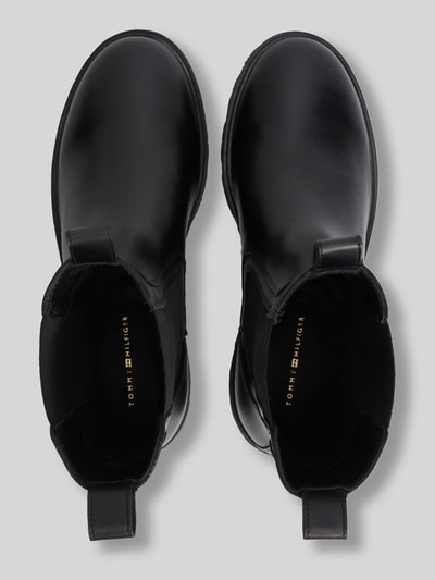 Tommy Hilfiger Stiefeletten aus echtem Rindsleder Black 4