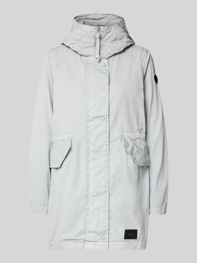 khujo parka z kieszenie z patką model 'NIKA' Jasnoszary 2