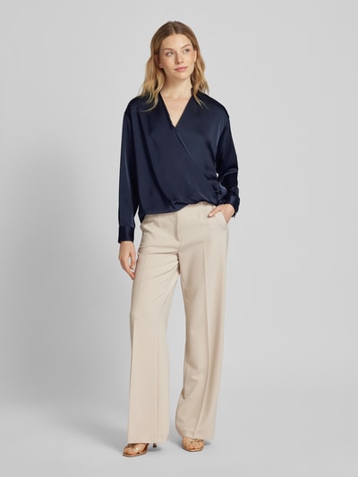 Lauren Ralph Lauren Blouse in wikkellook, model 'JAYLAH' Marineblauw - 1