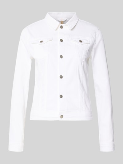 Soyaconcept Jeansjacke mit Pattentaschen Modell 'Erna' Weiss 2