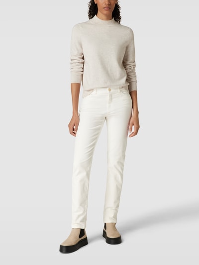 Christian Berg Woman Stoffen broek met 5-pocketmodel Offwhite - 1