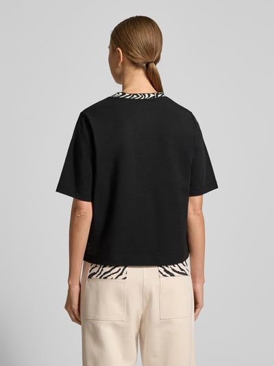 Marc Cain T-Shirt mit Rundhalsausschnitt Black 5