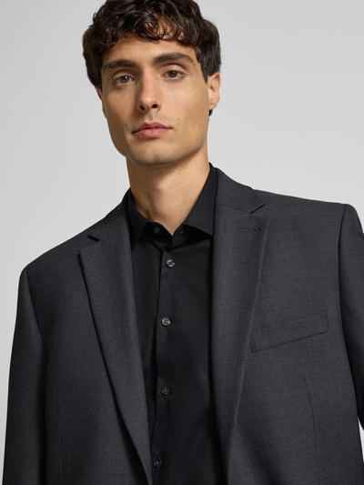 Jake*s Super Slim Fit Businesshemd aus Popeline Black 3