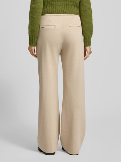 MAC Wide Leg Hose mit elastischem Bund Modell 'Chiara' Beige Melange 5