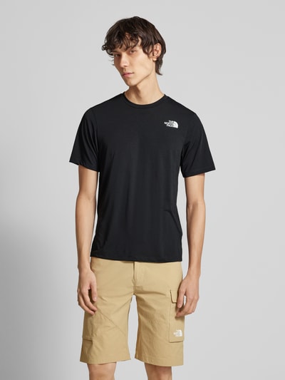 The North Face T-shirt met labelprint Zwart - 4