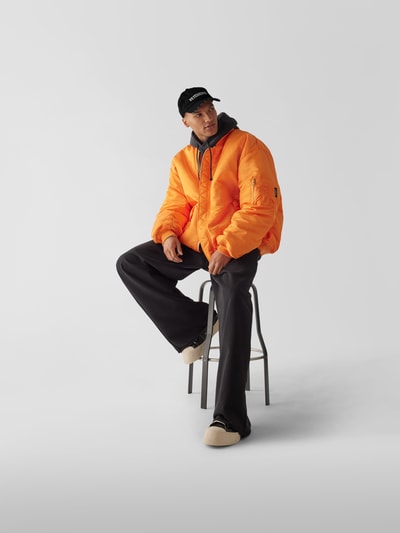 VETEMENTS Cap mit Label-Stitching Schwarz 1