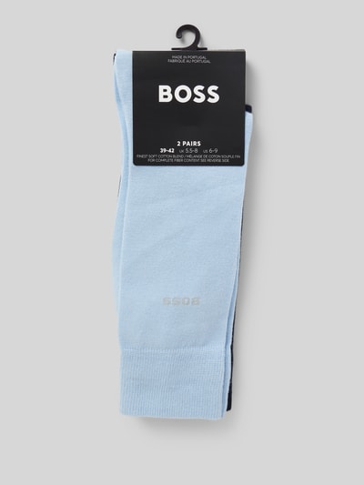 BOSS Socken mit Label-Stitching im 2er-Pack Hellblau 3