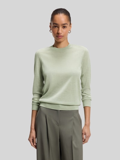 BOSS Regular Fit Pullover aus reiner Schurwolle Modell 'Ferpina' Lind 4