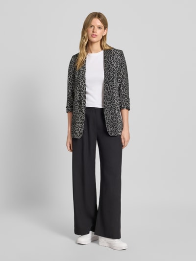 Pieces Regular Fit Blazer mit 3/4-Arm Modell 'BOSELLA' Dunkelgrau 1