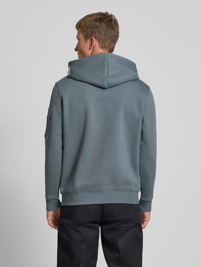 Alpha Industries Bluza z kapturem, kieszenią kangurką i boczną kieszenią na zamek błyskawiczny Jasnoniebieski 5