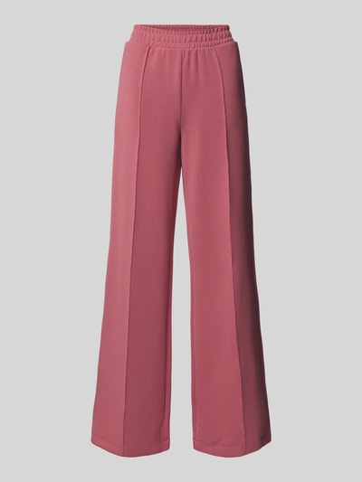 Christian Berg Woman Wide Leg Sweatpants mit fixierten Bügelfalten Kirsche 2