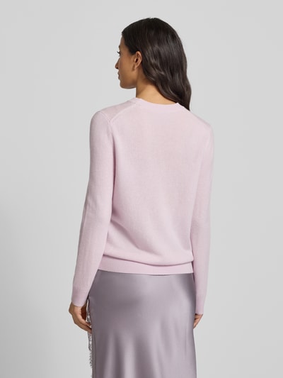 Jake*s Casual Strickpullover aus Kaschmir mit Rundhalsausschnitt Rose 5