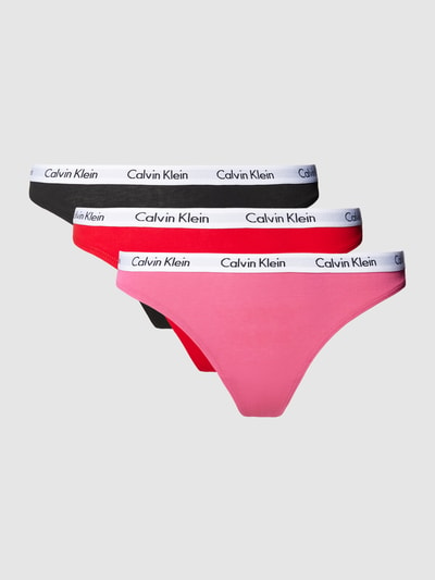 Calvin Klein Underwear String im 3er-Pack Modell 'CAROUSEL' Bordeaux 1