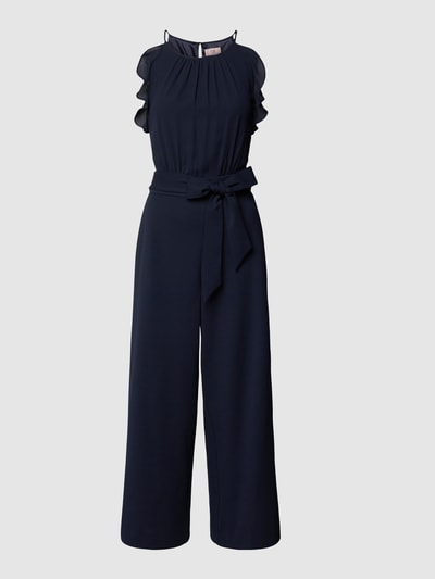 V.M. Jumpsuit met spaghettibandjes Marineblauw - 2