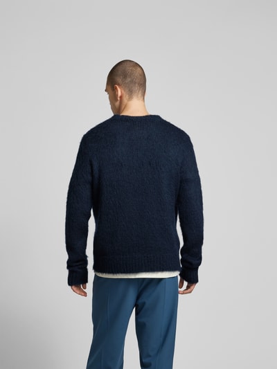 Marni Sweatshirt mit gerippten Abschlüssen Dunkelblau 5