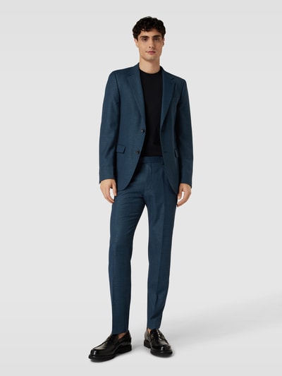 Strellson Slim fit 2-knoops colbert met viscose, model 'Alzer' Petrol - 1