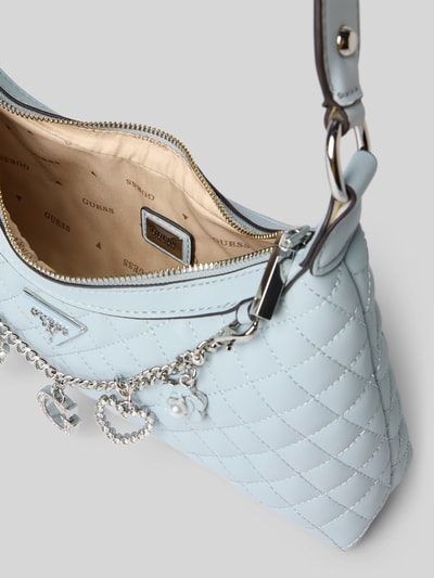 Guess Torebka z pikowaniem model ‘EVERLEE’ Jasnoniebieski 5