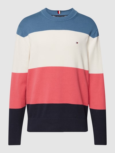 Tommy Hilfiger Strickpullover mit Logo-Stitching Ocean 2