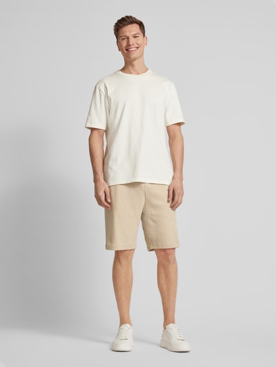 Tom Tailor Regular Fit Shorts aus Baumwoll-Mix Offwhite 1