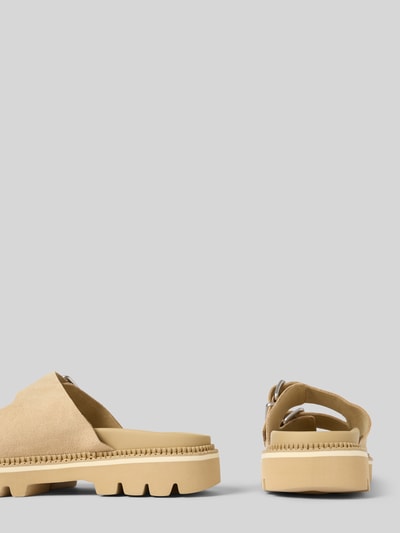 Tommy Jeans Pantoletten aus Veloursleder Beige 2
