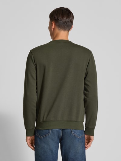 Lerros Sweatshirt mit Label-Patch Oliv 5