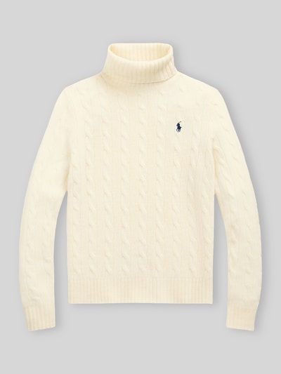 Polo Ralph Lauren Regular Fit Rollkragenpullover aus Woll-Kaschmir-Mix Ecru 3