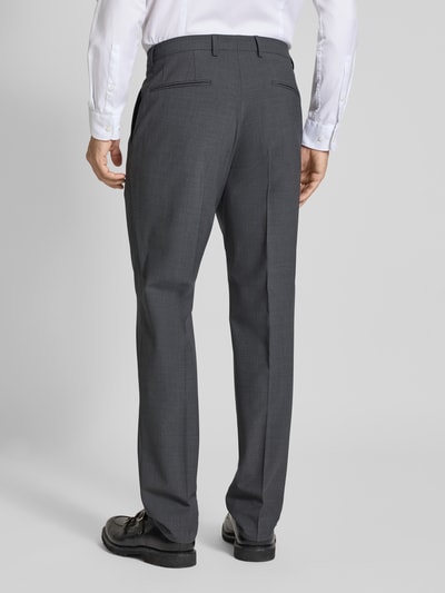 BOSS Spodnie do garnituru o kroju regular fit z mieszanki żywej wełny model ‘H-LEON-MM-C-NF’ Antracytowy 5