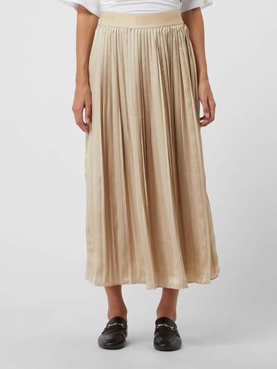 DKNY Midirok van satijn met plissévouwen  Goud gemêleerd - 4