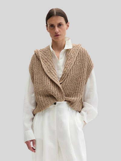 Marc O'Polo Regular Fit Strickcardigan aus Baumwoll-Mix Sand 4