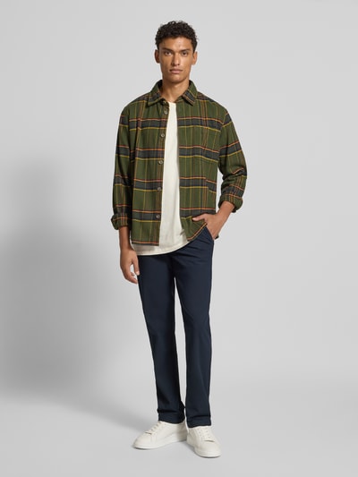 Tommy Hilfiger Chinosy z prostą nogawką z oddychającego materiału model ‘DENTON’ Ciemnoszary 1