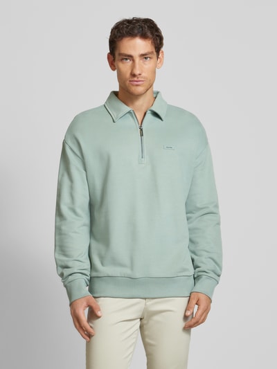 CK Calvin Klein Sweatshirt met labelpatch Mintgroen - 4