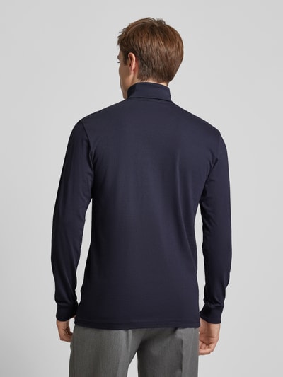 RAGMAN Longsleeve mit gerippten Abschlüssen Marine 5