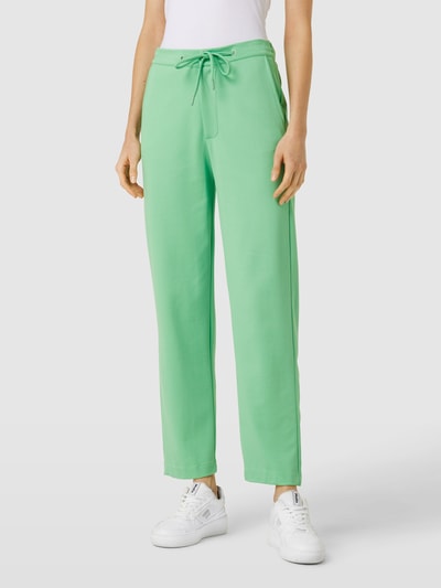 Rich & Royal Stoffen broek met elastische band Groen - 4